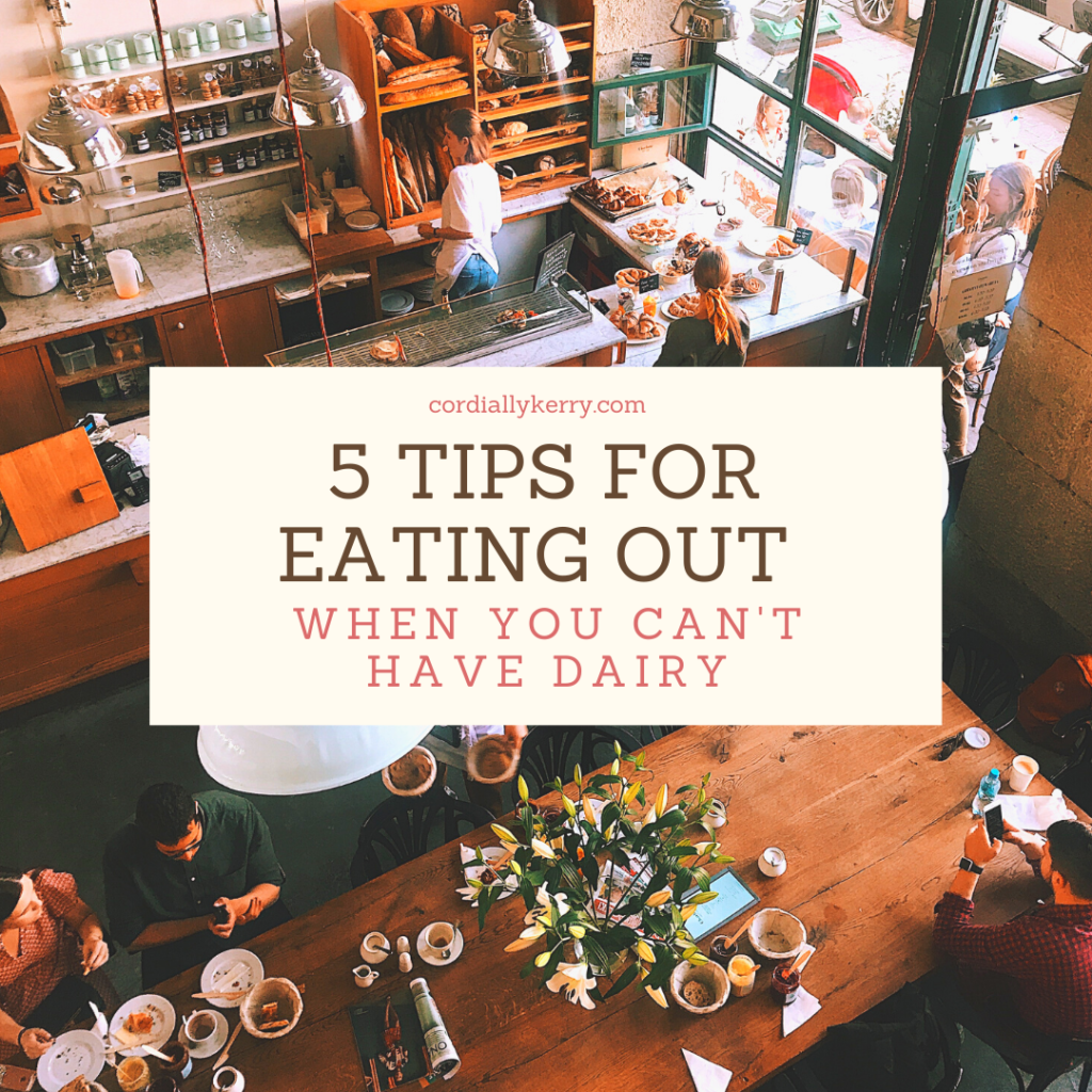 How to avoid dairy when eating out