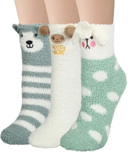 Fuzzy socks Christmas gift for new moms