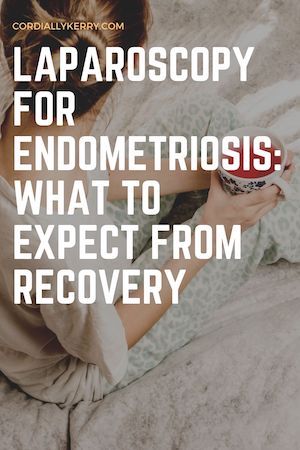 Pin for laparoscopy for endometriosis recovery